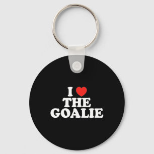 I Love The Goalie Heart Soccer Hockey Sport Goalie Keychain