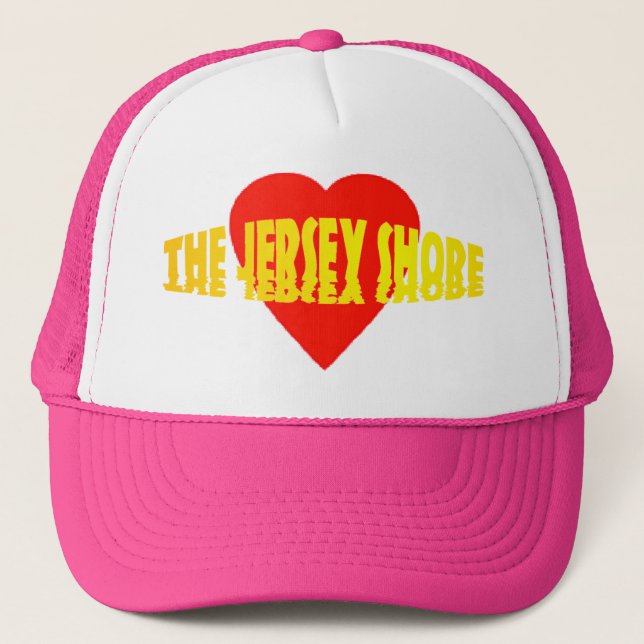 I Love The Jersey Shore Trucker Hat (Front)