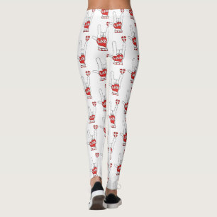 I LOVE THE LAB ASL SIGN  LEGGINGS