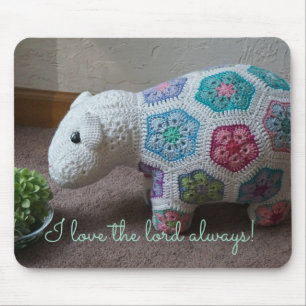 I love the lord always Lamby Mouse Pad