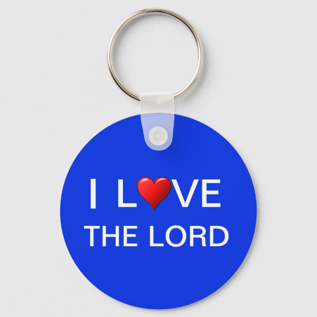 I LOVE THE LORD KEYCHAIN (Front)