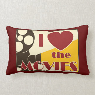 I Love the Movies Lumbar Pillow