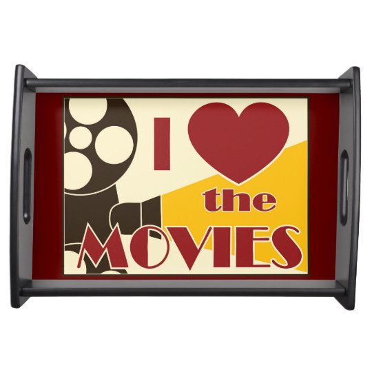 I Love the Movies Serving Tray