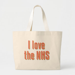 I Love the NHS Large Tote Bag