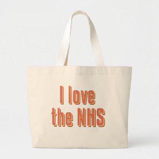 I Love the NHS Large Tote Bag