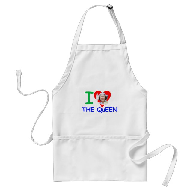 I love the Queen - Queen Elizabeth II Standard Apron (Front)