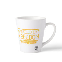 I Love The Smell Of Jet Fuel Small Latte Cup