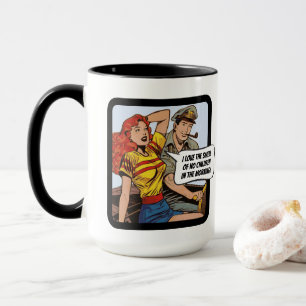I love the smell of no children in the morning! mug