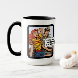 I love the smell of no children in the morning!  mug