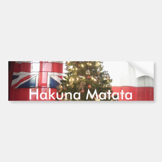 I Love The United Kingdom Holiday Special Event   Bumper Sticker (Front)