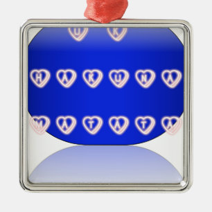 I love The United Kingdom Metal Ornament