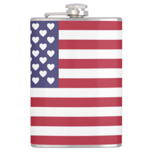 I LOVE THE UNITED STATES OF AMERICA  HIP FLASK
