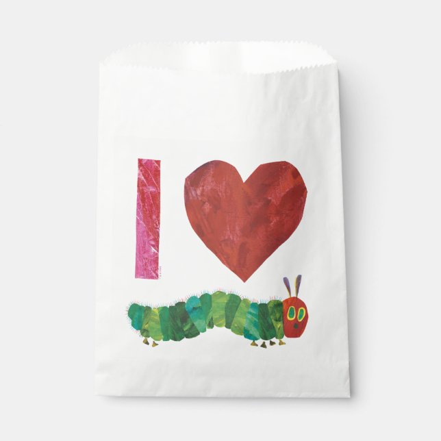 I Love The Very Hungry Caterpillar Favour Bag (Front)