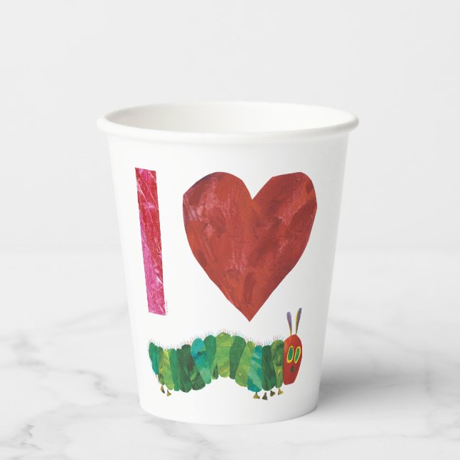 I Love The Very Hungry Caterpillar Paper Cups (Front)