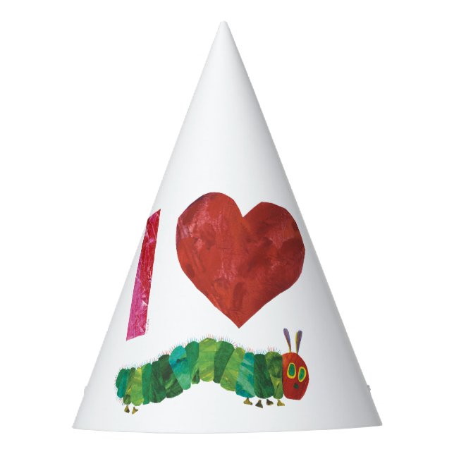 I Love The Very Hungry Caterpillar Party Hat (Front)