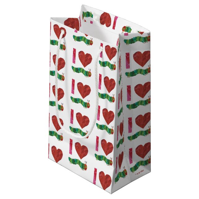 I Love The Very Hungry Caterpillar Small Gift Bag (Front Angled)