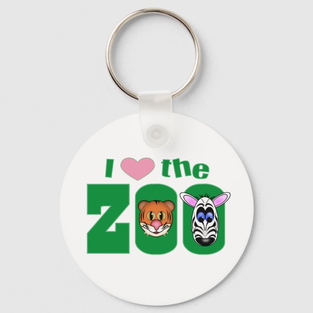 I Love the ZOO Keychain (Front)