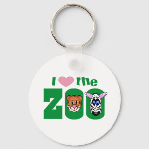 I Love the ZOO Keychain