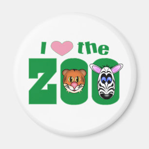 I Love the ZOO Magnet