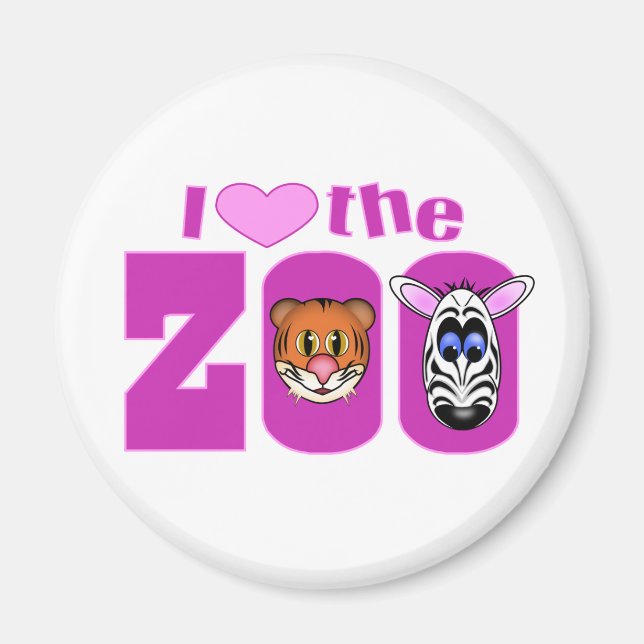 I Love the Zoo Magnet (Front)