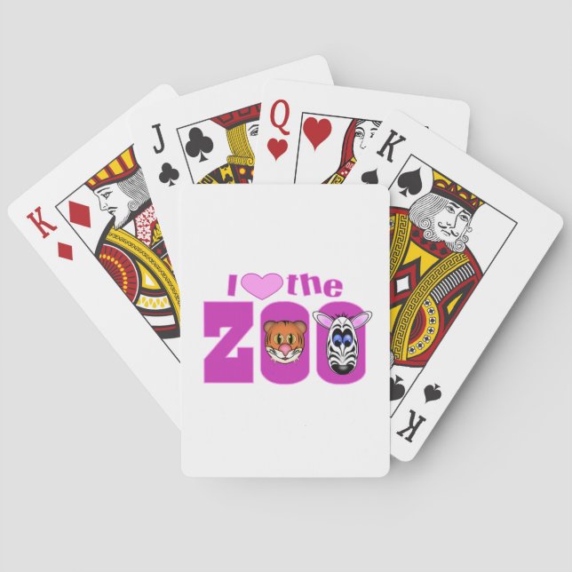 I Love the Zoo Playing Cards (Back)