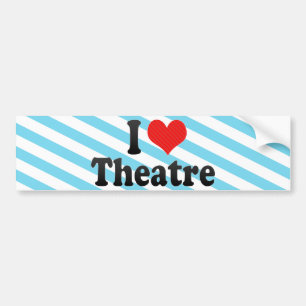 I Love Theatre Bumper Sticker