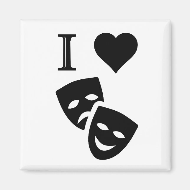 I Love Theatre Magnet (Front)