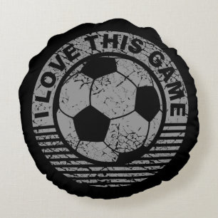 I love this game - soccer / football ball round pillow