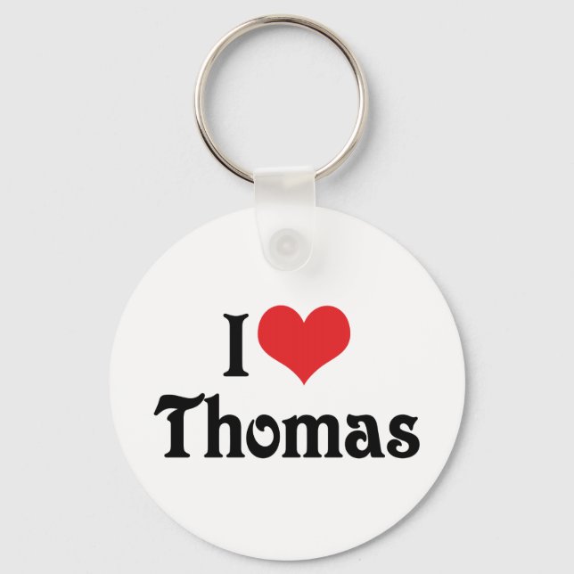 I Love Thomas Keychain (Front)