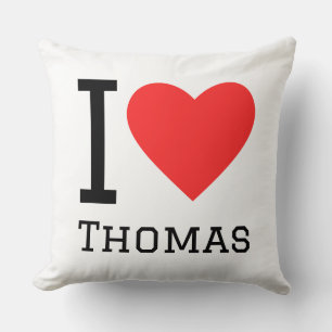I love thomas throw pillow
