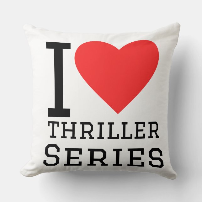 I love thriller series throw pillow (Front)