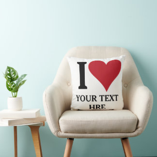 I LOVE THROW PILLOW