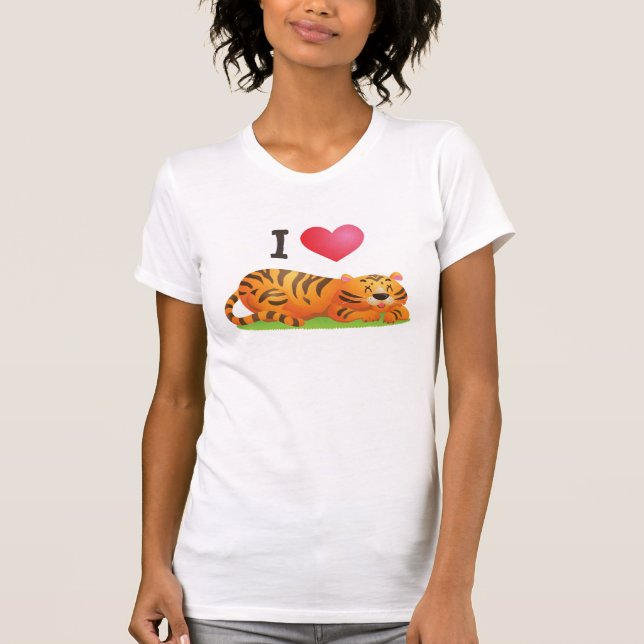 I Love Tiger T-shirt (Front)