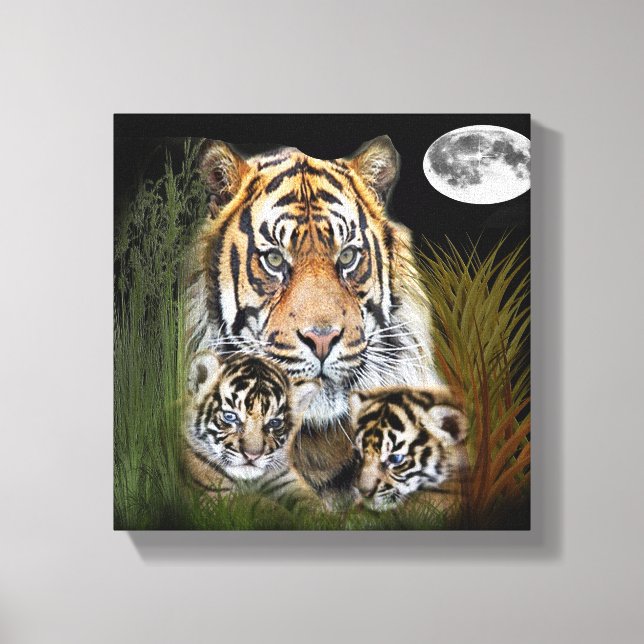 I love Tigers Canvas Print (Front)