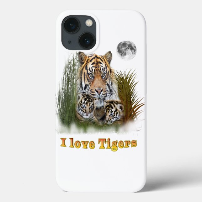 I love Tigers Case-Mate iPhone Case (Back)