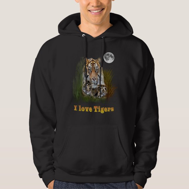 I love Tigers Hoodie (Front)