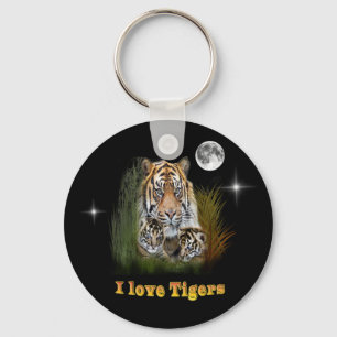 I love Tigers Keychain