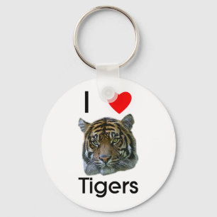 I love tigers Keychain