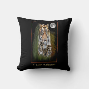 I love tigers pillow