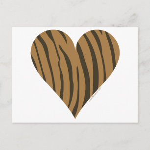 I Love Tigers Postcard