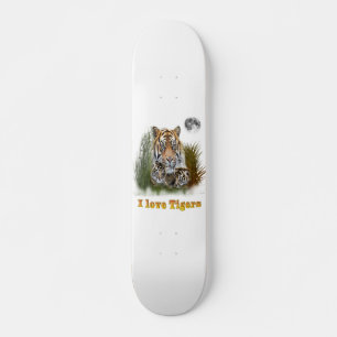 I love Tigers Skateboard