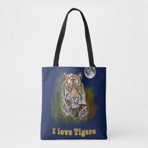 I love Tigers Tote Bag