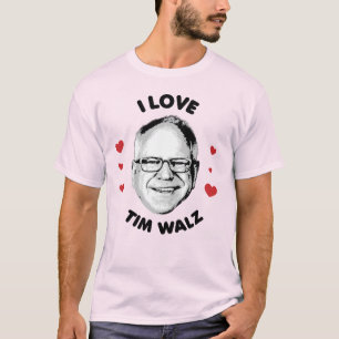 I Love Tim Walz T-Shirt