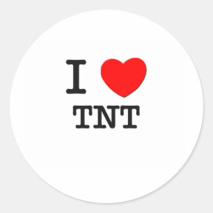 I Love Tnt Classic Round Sticker