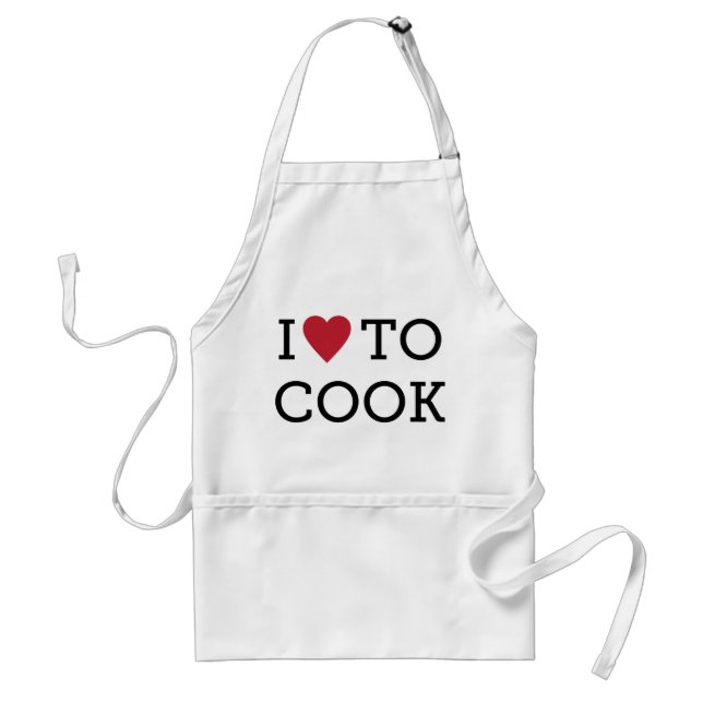 I love to...cook standard apron (Front)