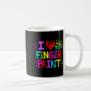 I Love To Finger Paint Couple Funny Valentine Day Coffee Mug