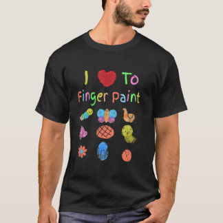 I love to finger paint shirt matching shirts Women
