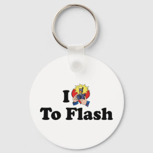 I Love To Flash - Photography Lover Keychain