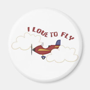 I Love To Fly Magnet