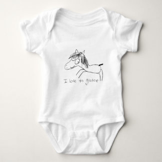 I Love to Gallop Baby Bodysuit